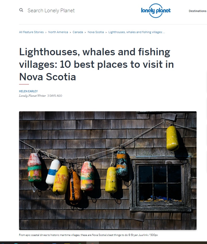 Lonely Planet's 10 Best Places to Visit in NS