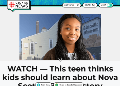 Thumbnail for the post titled: WATCH: This teen thinks kids should learn about Nova Scotia’s Black history – CBC News
